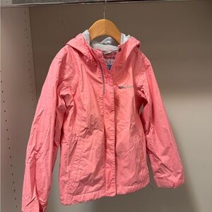 Columbia Kids Pink Rain Jacket, Size XS 6/6X